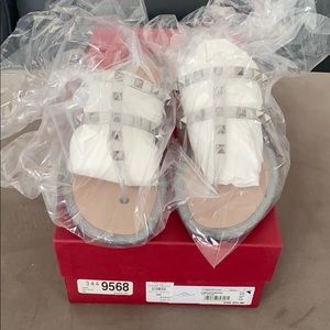 Valentino Silver Jelly sandal